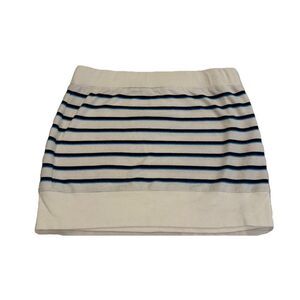 Jens Pirate Booty Mini Skirt In Caprí Sea Chios Striped Size L Large Stretch